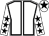 White, black seams, white sleeves, black stars, white cap, black star (Nick Bradley Racing 38 & Sohi)