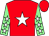 red, white star, light green sleeves, white stars (Bryan Drew & Steve Roper)
