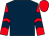 Dark blue, red and dark blue chevrons on sleeves, red cap (Miss C Dyson)