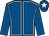 Royal blue, white seams, royal blue sleeves, royal blue cap, white star (Go Golfin Syndicate)
