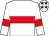 White, red hoop, red armlet, white cap, royal blue stars (E Donnelly)
