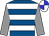 Royal blue, white hoops, grey sleeves, blue & white quartered cap (P Vela, H McCalmont, Y Nicoll Syndicate)