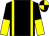 Black, yellow braces, black and yellow halved sleeves, black and yellow quartered cap (Sean O'connor, Jr)