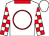 White, Red Collar, Red Circle, Red Blocks On Sleeves, White Cap (No Palla Stables)