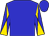 Blue, blue sleeves, gold diablo (Royal Victory Thoroughbreds Llc)
