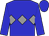 Blue, grey diamond hoop, grey diamond hoop on blue sleeves, blue cap (Jacob Sherman)
