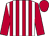 White, scarlet stripes, scarlet sleeves, scarlet cap (Bruno Schickedanz)