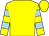 Yellow, light blue hooped sleeves (Mr & Mrs Sandy Orr)