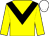 Yellow, Black chevron, White cap (Mr Terry Warner)