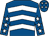 Royal blue & white chevrons, white stars on sleeves, royal blue cap, white stars (Goldman Racing Syndicate)