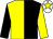 Black & yellow halved, sleeves reversed, white cap, yellow star (R J Sutton)