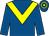Royal blue, yellow chevron, hooped cap (Gordon Elliott)