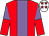 Red, mauve panel, halved sleeves, white cap, red stars (Corrib Quiet Men Syndicate)
