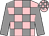 Pink and grey check, grey sleeves (David Gray & P Kirby)