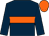 Dark blue, orange hoop, orange cap (Mr N N Holmes)