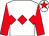 White, red triple diamond and sleeves, red star on cap (Stephen McGowan)
