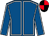 Royal blue, white seams, red & black quartered cap (Thomas J Nolan)