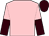 Pink, brown & pink halved sleeves, brown cap (S P O'Connor)