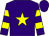 Purple, yellow star, hooped sleeves (R W & Mrs J M Mitchell)