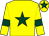 Yellow, dark green star, armlets and star on cap (Lady M Pritchard)
