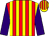 Red & yellow stripes, purple sleeves, yellow & red striped cap (Winning Ways Athena Syndicate)