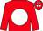 Red, white disc, white spots on cap (Sean O'Driscoll)