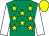 Emerald green, yellow stars, white sleeves, yellow cap (James Paul Byrne)