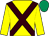 Yellow, brown cross sashes, emerald green cap (Thomas F Meagher)