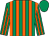 Emerald green & orange stripes, emerald green cap (Love Thy Neighbour Syndicate)