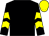 Black, yellow chevrons on sleeves, yellow cap (Eddie Harty Racing Club)