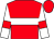 Red, white hoop, white sleeves, red armlets (Riverside Racing Syndicate)