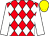 Red and white diamonds, white sleeves, yellow cap (Assembly Techniques Syndicate)