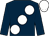 Dark blue, large white spots, white cap (J Kenrick)