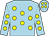 Light blue, yellow spots (Stephanie Oliver & Mr Ron Spore)
