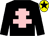 Black, pink cross of lorraine, yellow cap, black star (Neill McCluskey)
