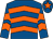 Royal blue & orange chevrons, orange star on cap (Ross O'Sullivan Racing Syndicate)