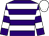 Purple & white hoops, white cap (Michael A O'Riordan)