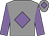 Grey, mauve diamond & sleeves, mauve diamond on cap (John J Leahy)