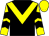 Black, yellow chevron, yellow and black chevrons on sleeves, yellow cap (Quartet Racing)