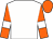 White, orange sleeves, white armlets, orange cap (Mr David Fremel)