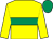 Yellow, emerald green hoop, yellow sleeves, emerald green cap (Seamus P O'Connor)