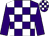 Purple and white check, purple sleeves (Gregg, Lilley, Davidson, Hammersley)