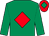 Emerald green, red diamond, red cap, emerald green diamond (Fox Syndicate)