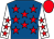Royal blue, red stars, white sleeves, red stars and cap (Watts & Spooner 1)