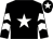 Black, white star, chevrons on sleeves, black cap, white star (N Bashir, N Dearman, R Ridout & Partne)