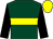 Dark green, yellow hoop, black sleeves, yellow cap (Mrs Phillippa Taylor)