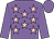 Mauve, pink stars, mauve sleeves and cap (Christopher And Annabelle Mason Racing)