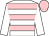 White, pink hoops, white sleeves, pink cap (The River Bray Syndicate)
