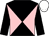 BLACK and PINK diabolo, BLACK sleeves, WHITE cap (Mr J Fyffe & Mr D Pryde)