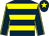 Dark blue & yellow hoops, yellow seams on sleeves, yellow star on cap (Killian McCarthy)